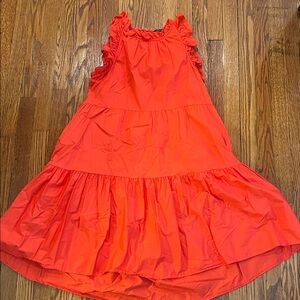 Maggy London Fiery Coral Sleeveless Dress